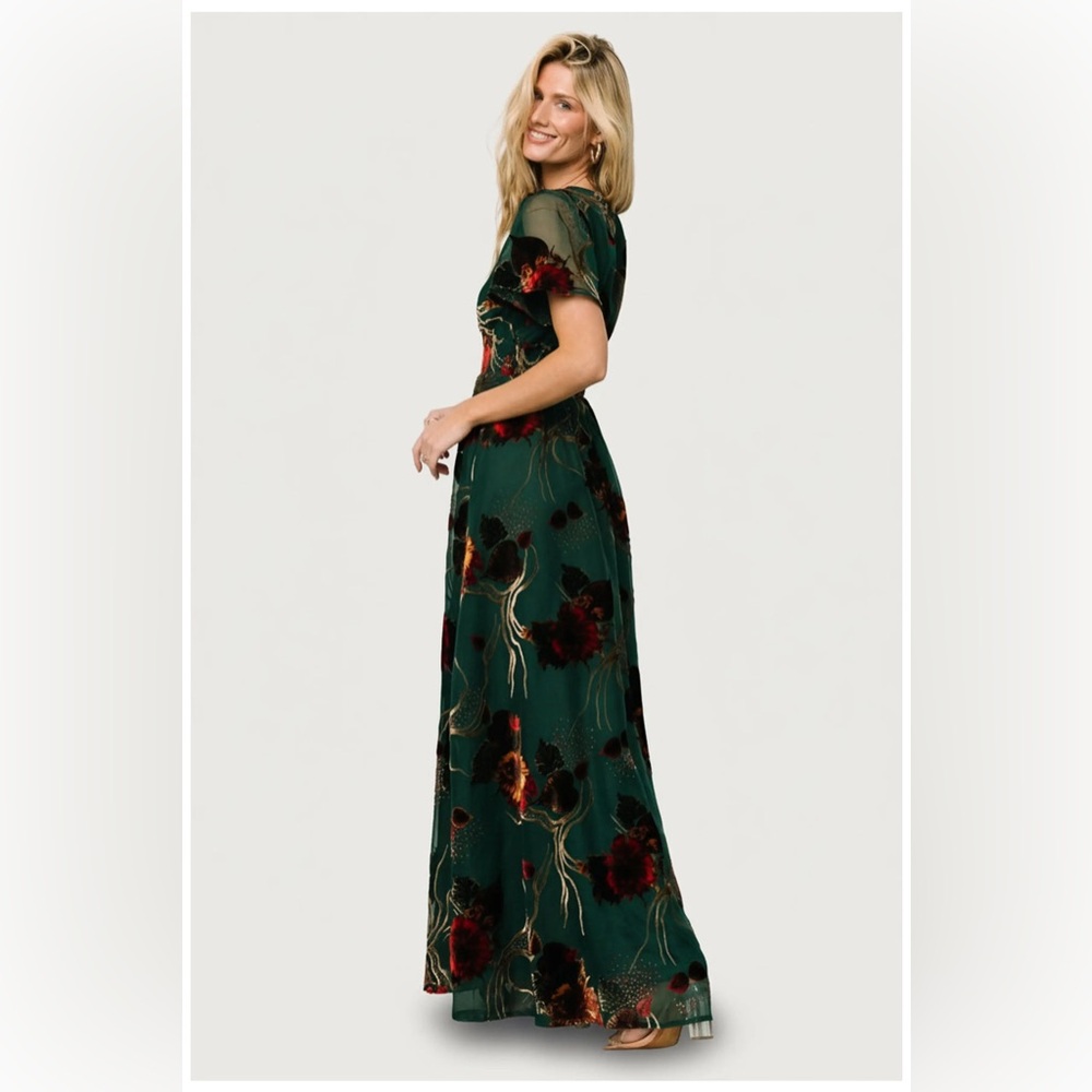 Baltic Born Valen Maxi Dress Jade Green Size XL - Picture 2 of 7